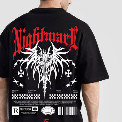 Nightmare Gotic Oversized Tee (Black)